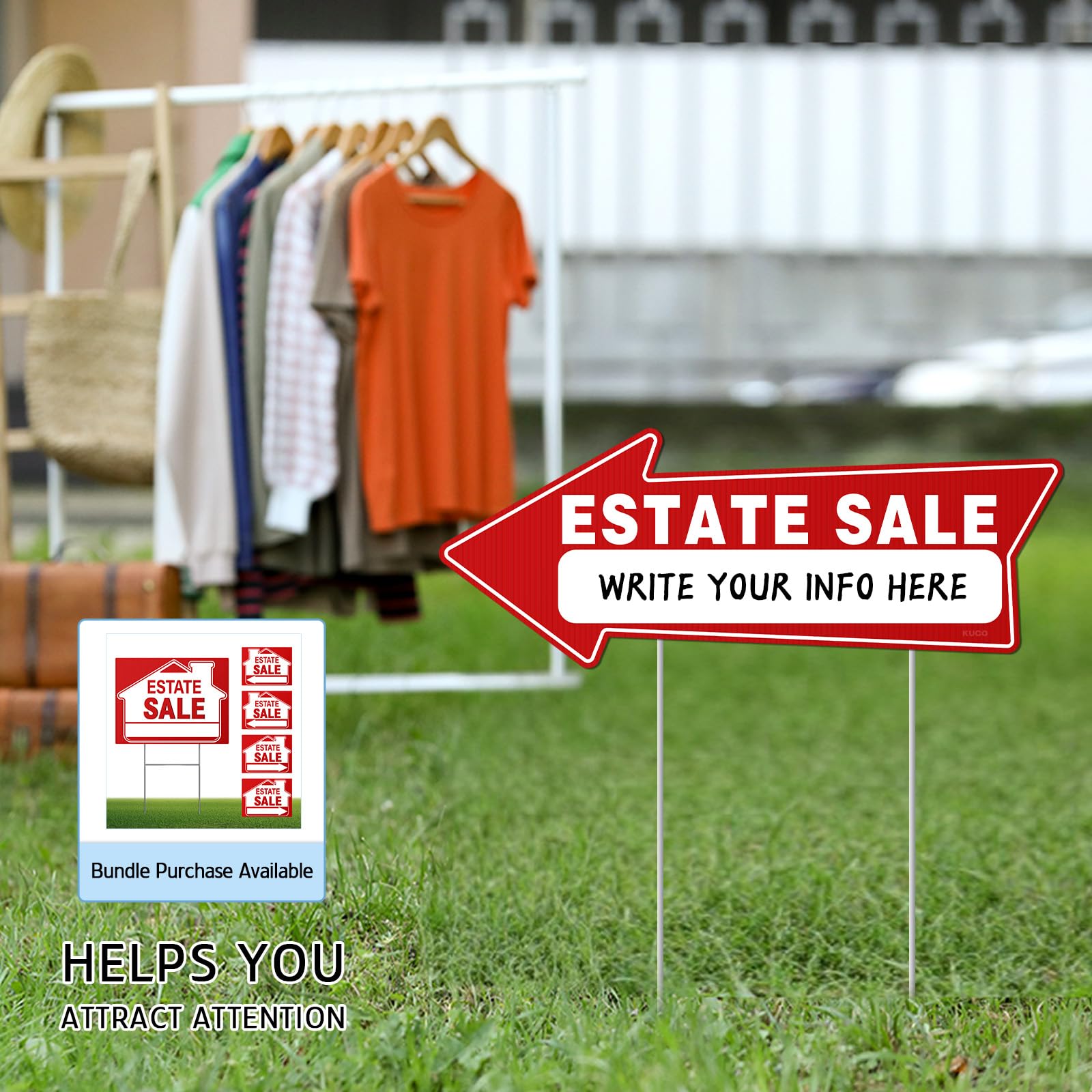 Kuco weatherproof plastic signs resist wind and rain