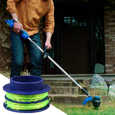 Kudoosen spool in use with Kobalt trimmer for smooth cutting.