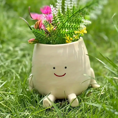 Kudriod Smiley Face Planter gift-ready packaging for plant lovers