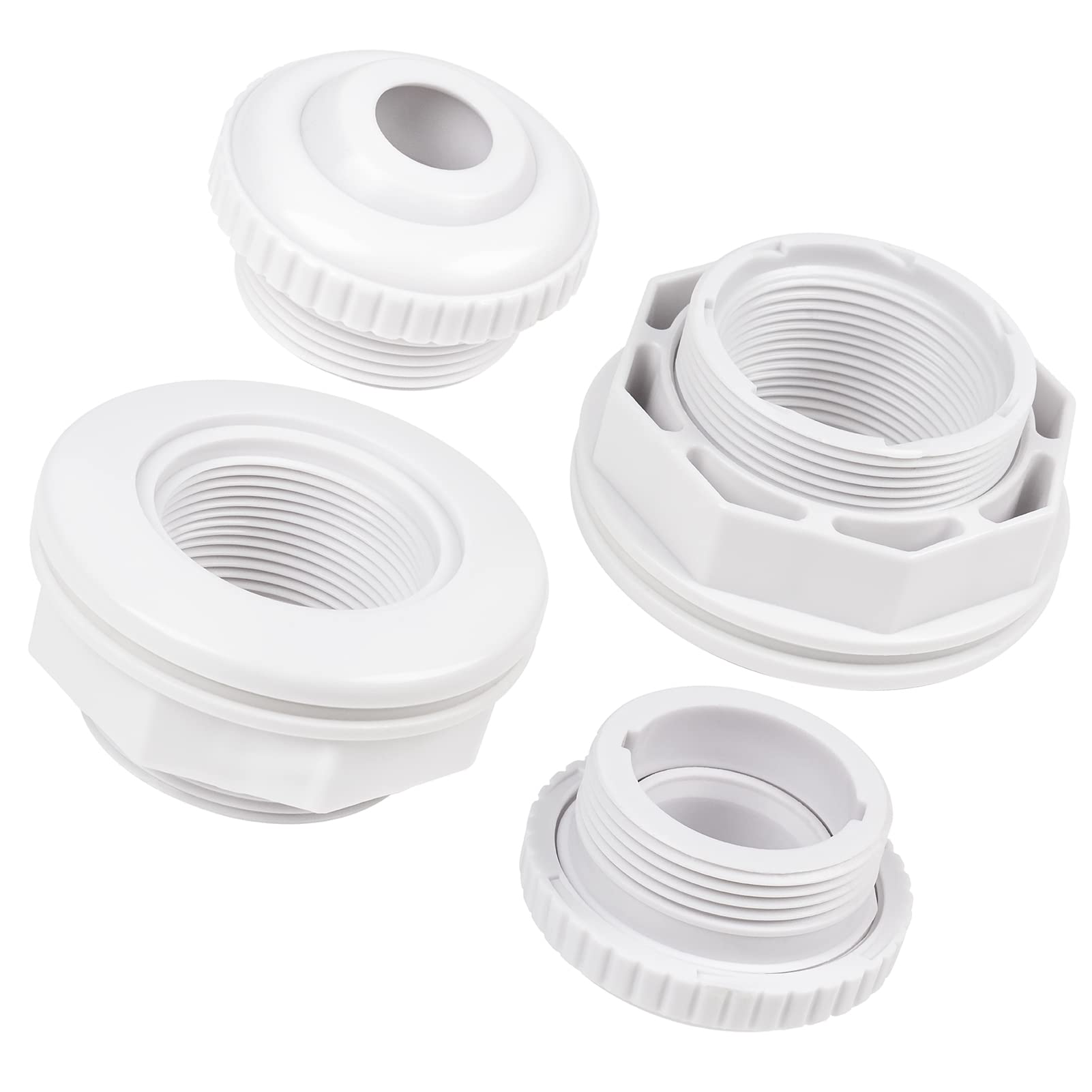 Kufudigital SP1023 inlet return fitting front view for secure pool seal