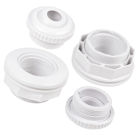 Kufudigital SP1023 inlet return fitting front view for secure pool seal