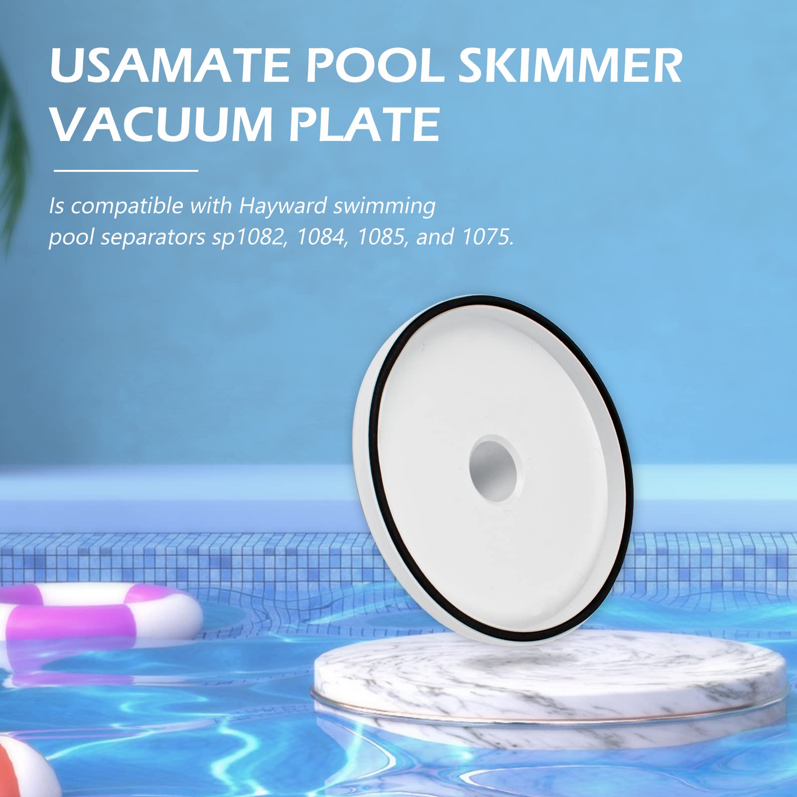 Kufudigital SP1106 7-29-32-inch diameter plate fits standard pools.