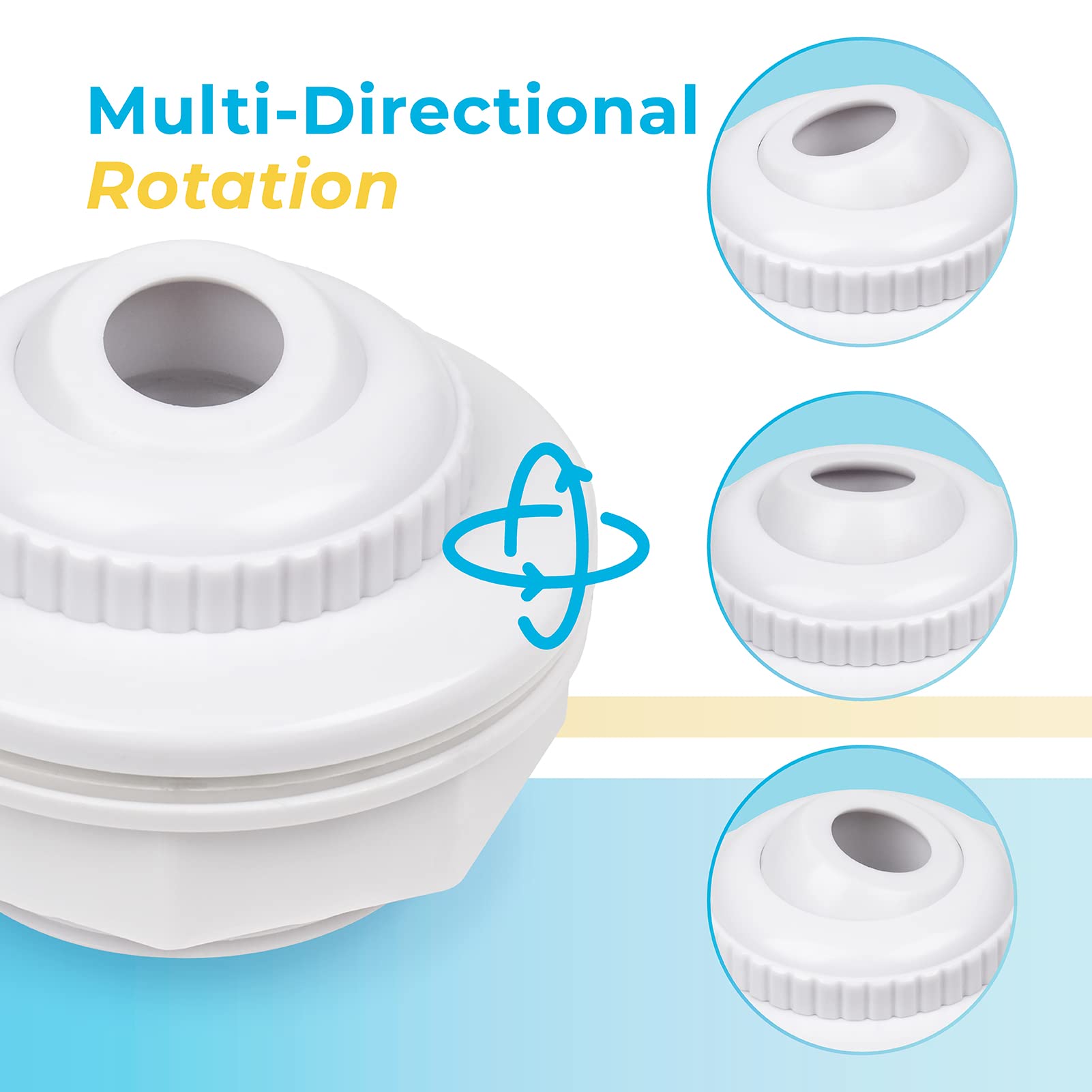 Kufudigital SP1419D adjustable eyeball for targeted water circulation