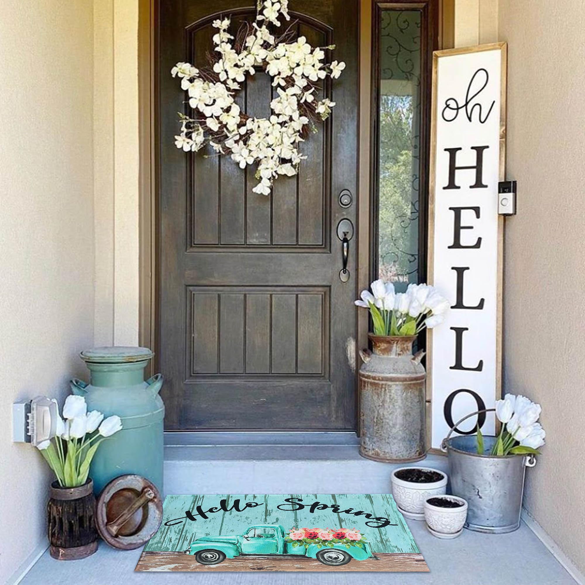 Kukli Kitchen versatile mat for indoor and outdoor entrances, adding seasonal charm for guests.