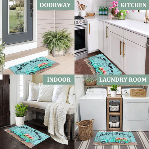 Kukli Kitchen easy-clean mat cleans with a quick rinse or light vacuum.