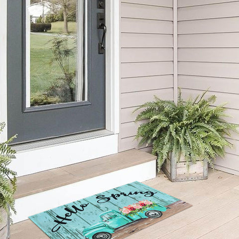 Kukli Kitchen indoor outdoor doormat blends durability with seasonal charm.