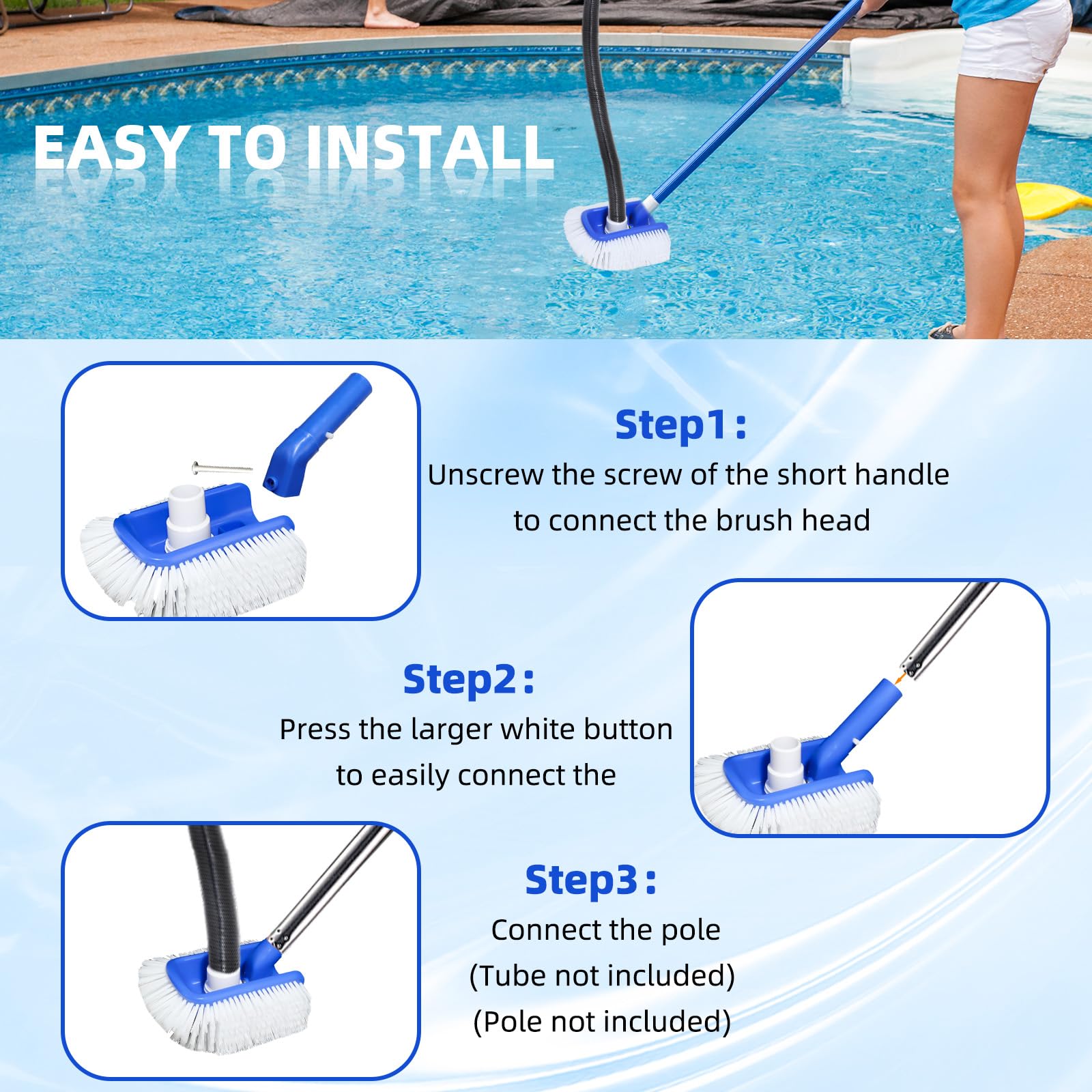 Kulahlik EZ-Clip ABS handle eases pole attachment.