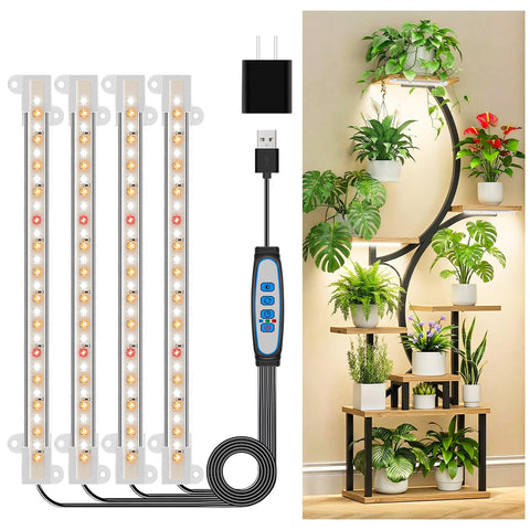 Kullsinss 8-inch LED grow light strip with full spectrum for thriving indoor plants