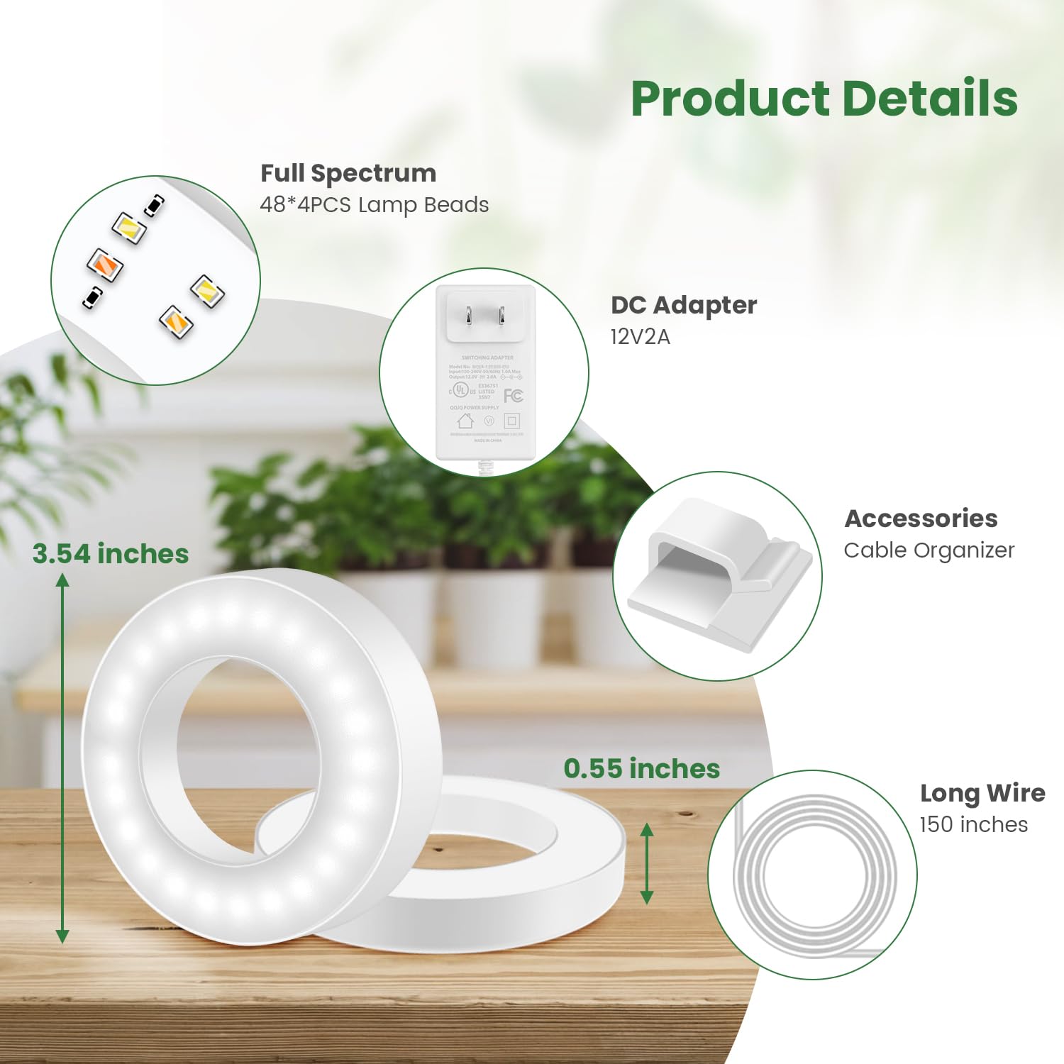 Kullsinss automatic timer enables consistent light cycles for indoor greens.