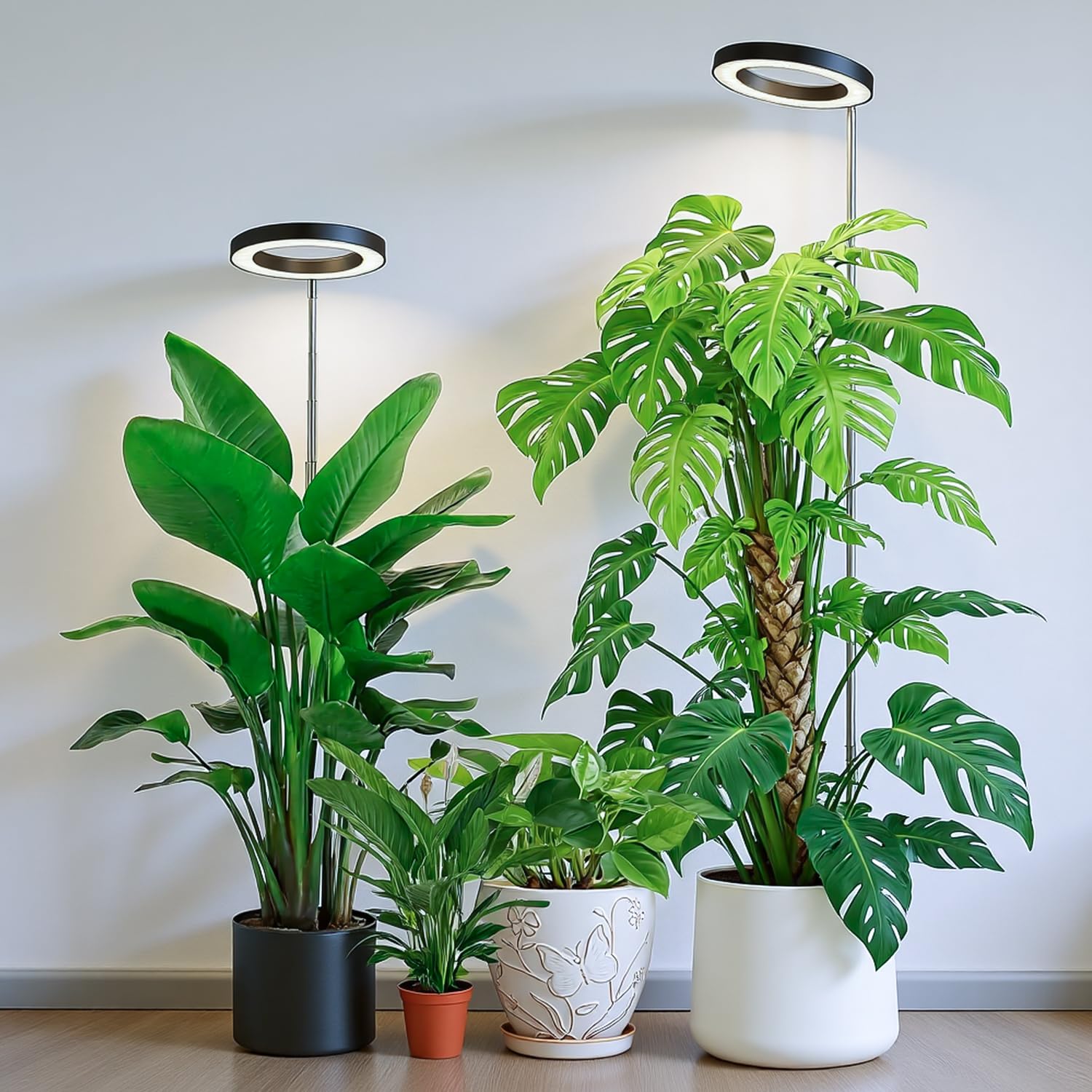 Kullsinss black grow light halo head for large plant coverage
