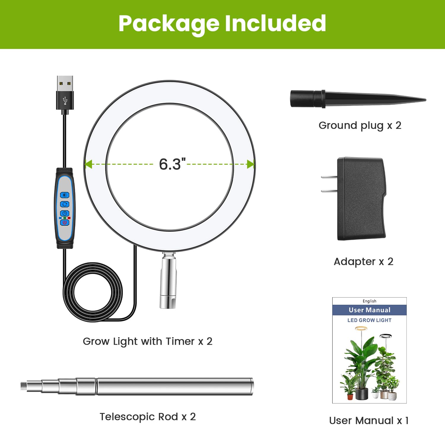 Kullsinss two-pack for multiple growth spaces
