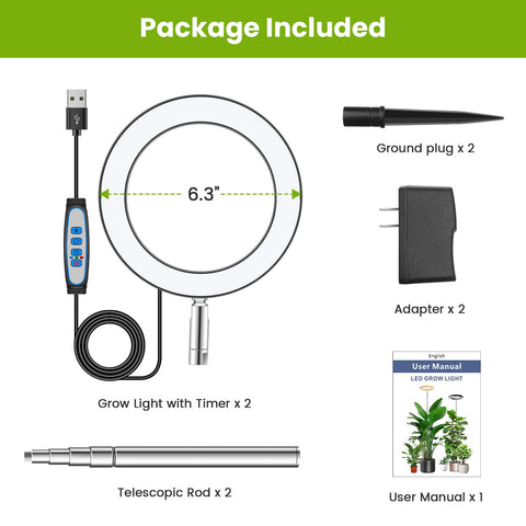 Kullsinss two-pack for multiple growth spaces