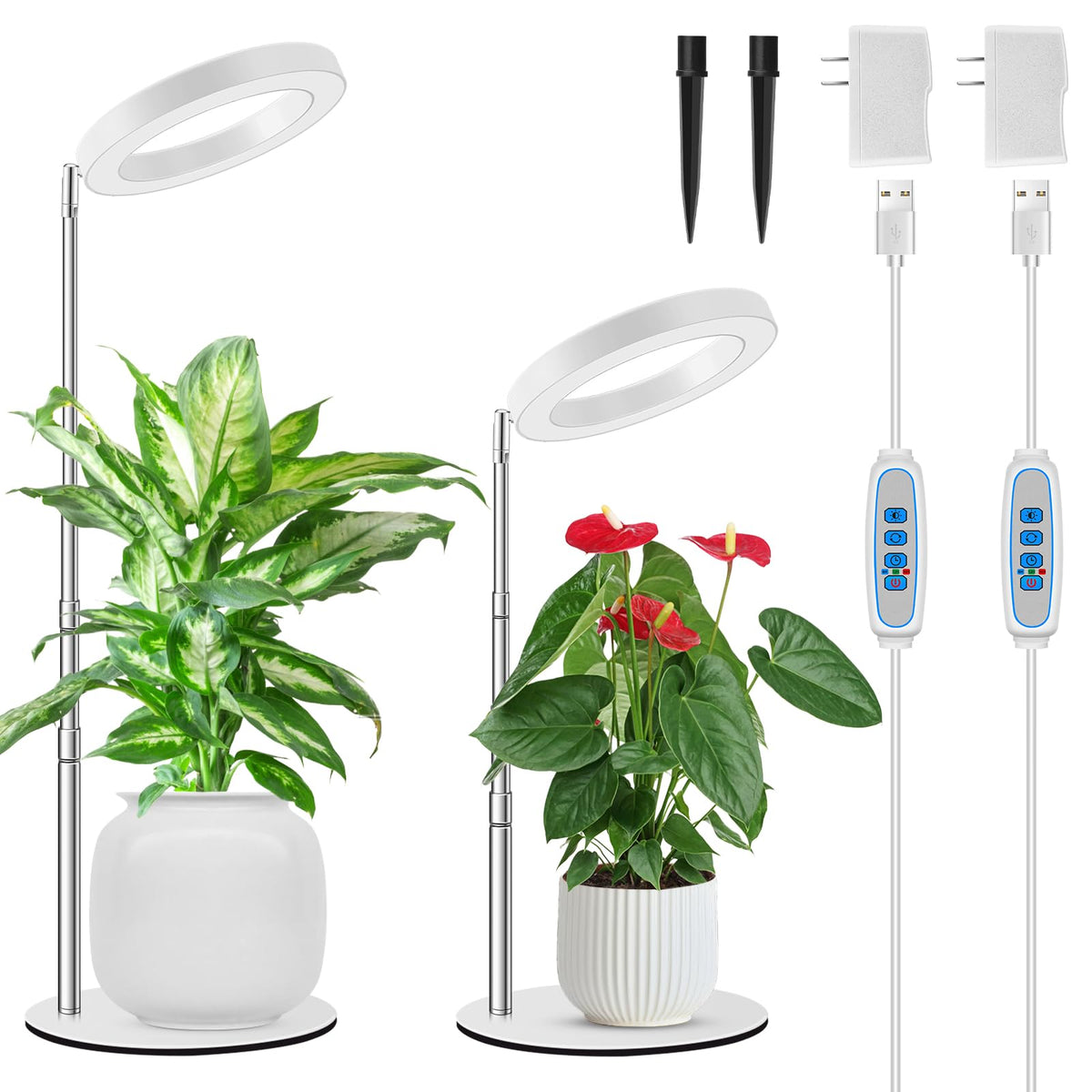 Kullsinss grow light base provides sturdy support for reliable indoor plant setups.