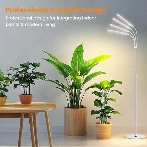 Kullsinss grow light height adjustable pole fits tall potted plants.