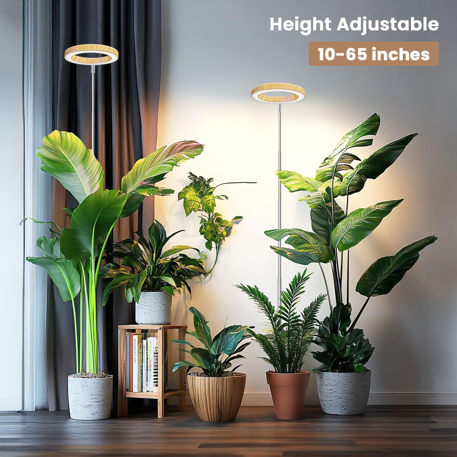 Kullsinss Grow Light height adjustable from 10 to 60 inches for tall plants