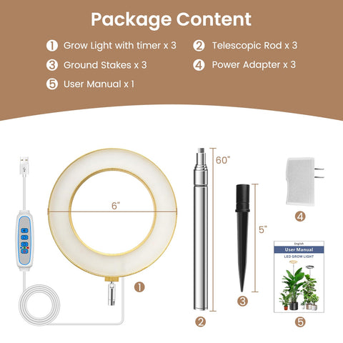 Kullsinss Grow Light 3-pack for scalable indoor plant coverage
