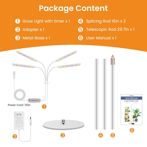 Kullsinss grow light stylish base stand complements decor.