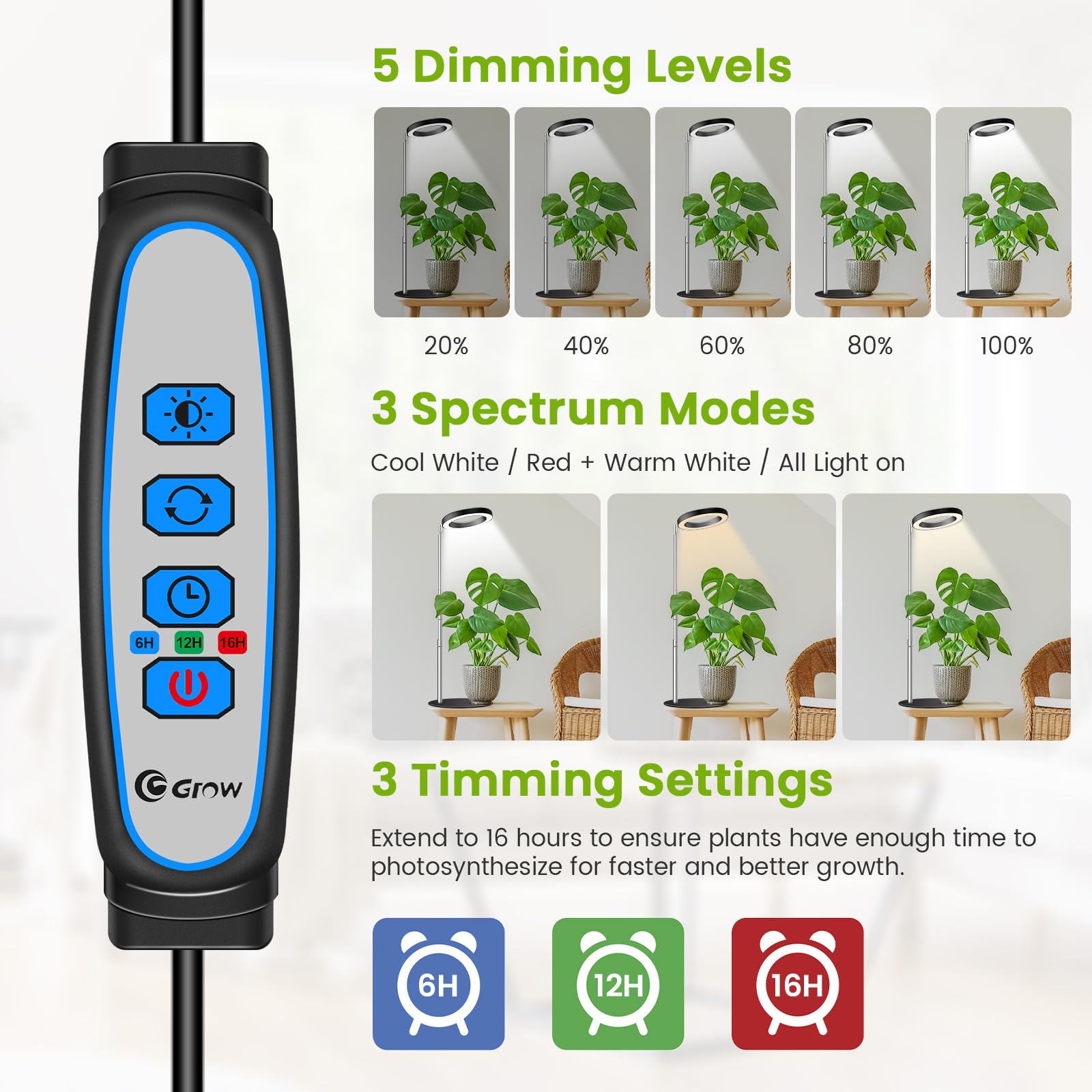 Kullsinss Grow Lights desk use in compact workspaces with powerful lighting.