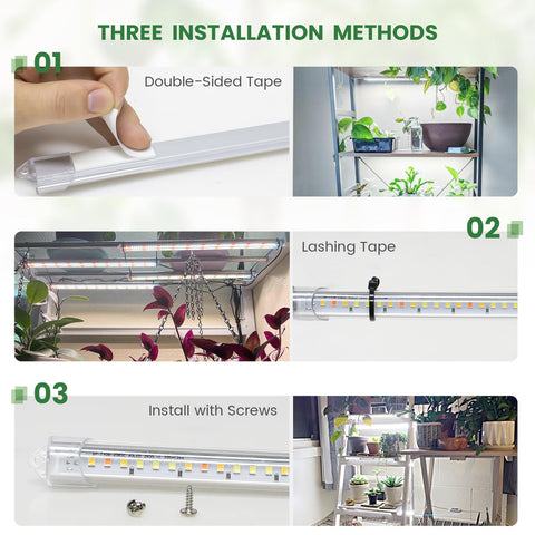 Kullsinss grow lights showing heat dissipation design for indoor use