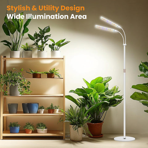 Kullsinss grow light with height adjustable poles for tall indoor plants