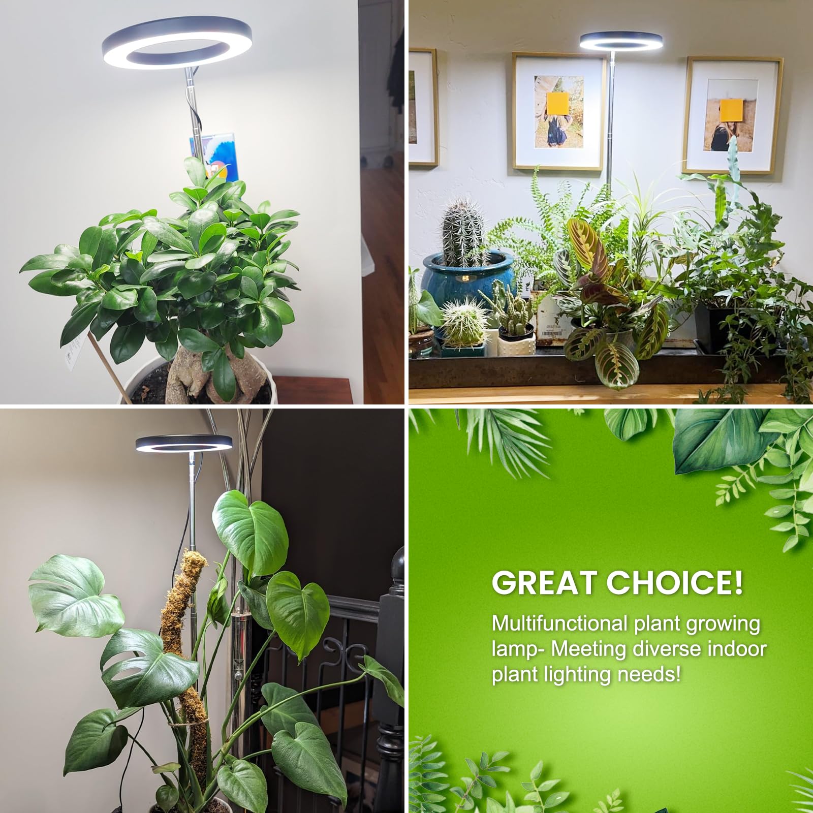 Kullsinss Grow Lights sleek black design enhances home decor aesthetics.