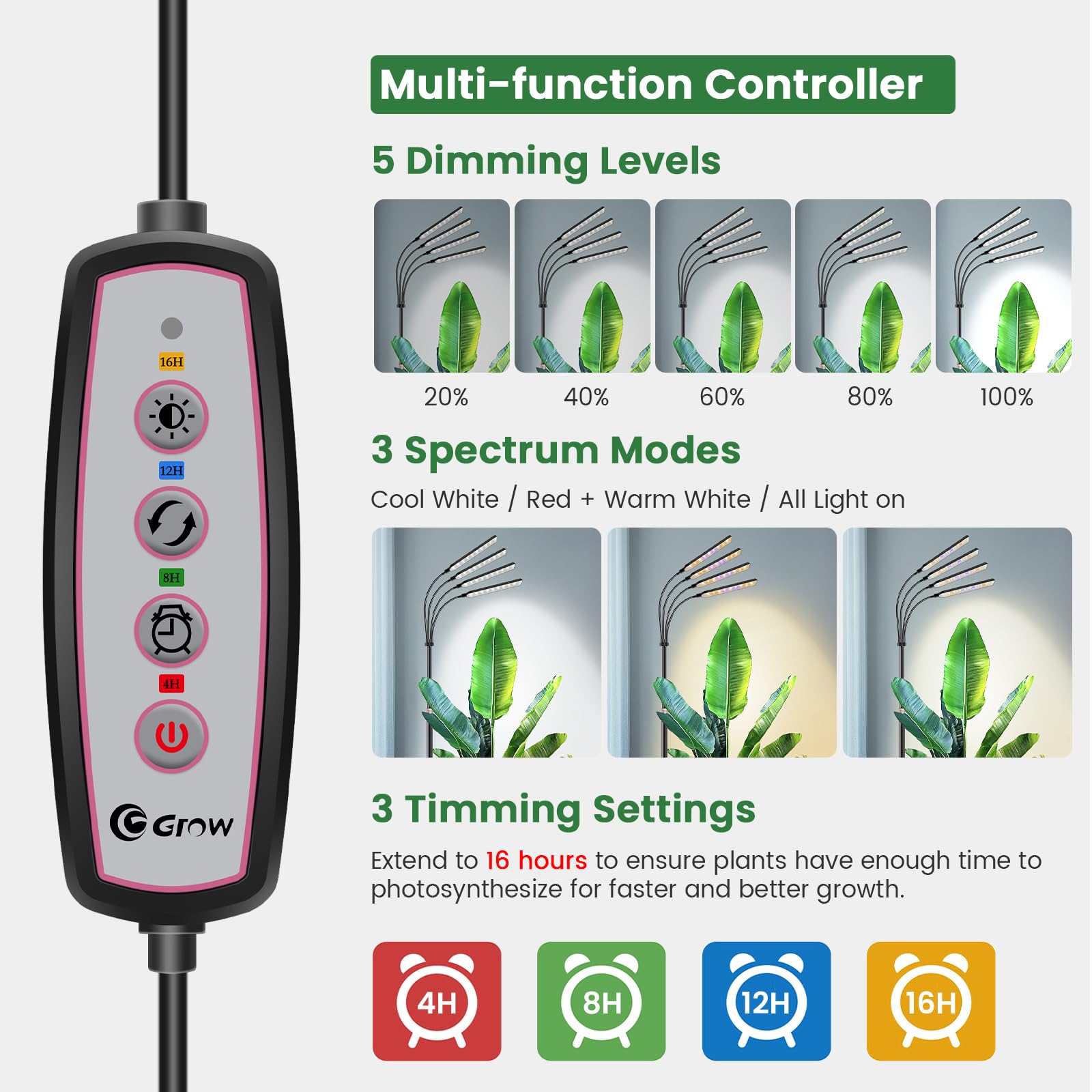 Kullsinss smart timer offers multiple scheduling options for light cycles.