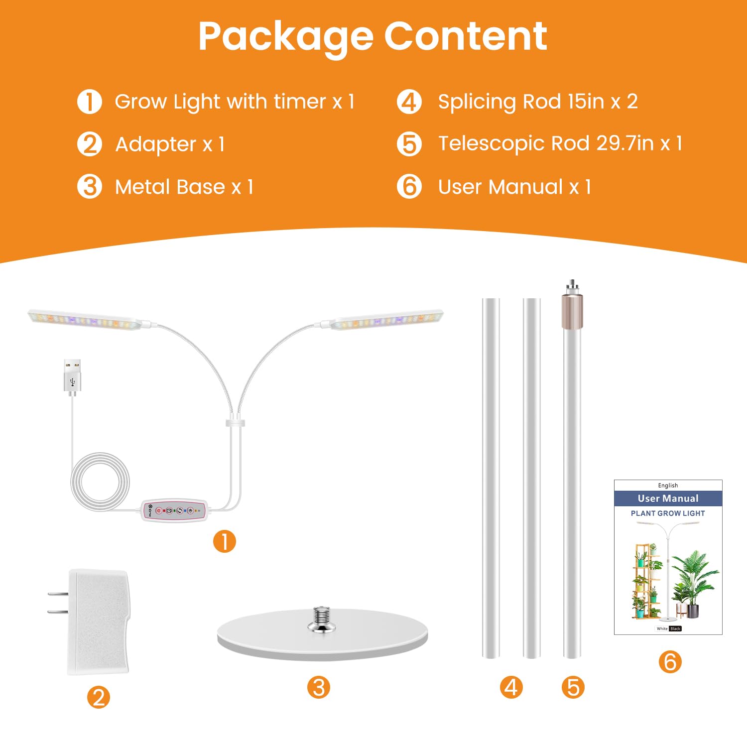 Kullsinss grow light provides wide-area coverage for large plant setups