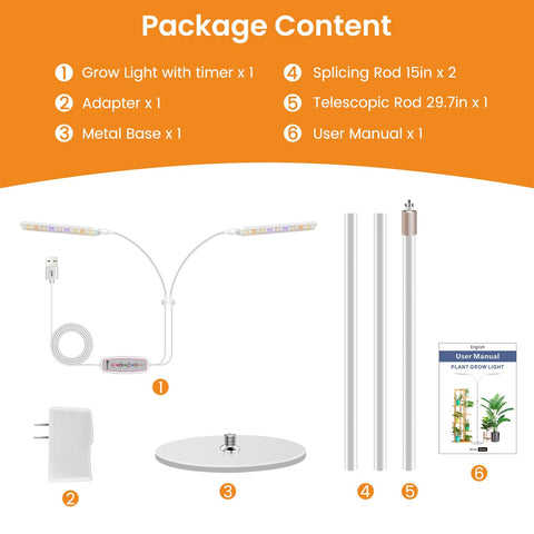 Kullsinss grow light provides wide-area coverage for large plant setups