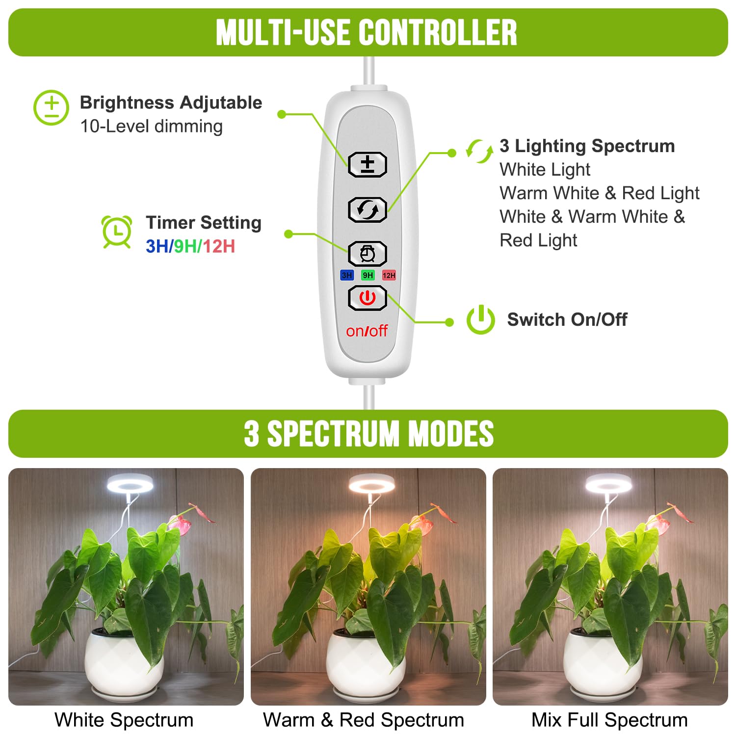 Kullsinss Halo smart controller with dimming and timers for custom sessions.