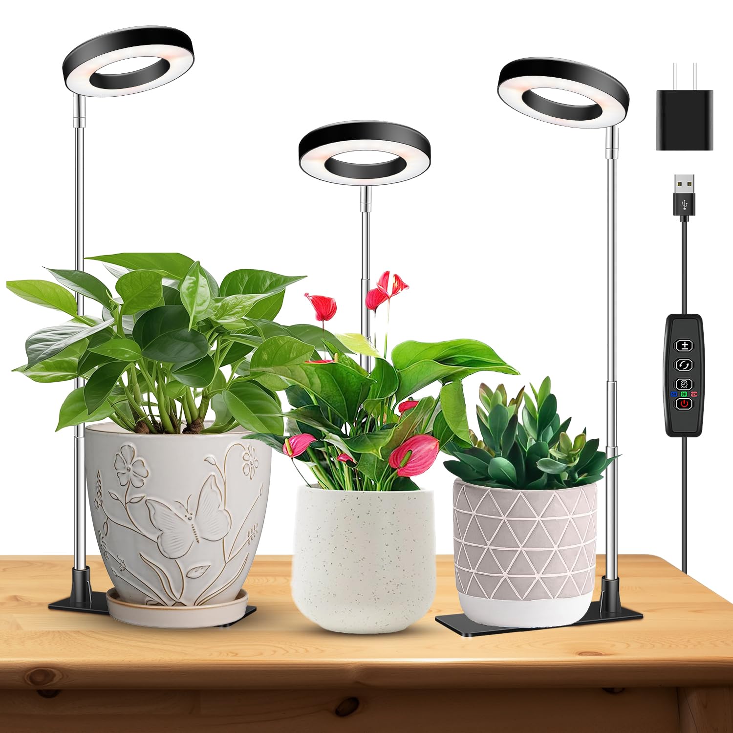 Kullsinss halo light with base setup for stable indoor seedling growth