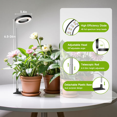 Kullsinss halo light telescoping pole extending height for coverage