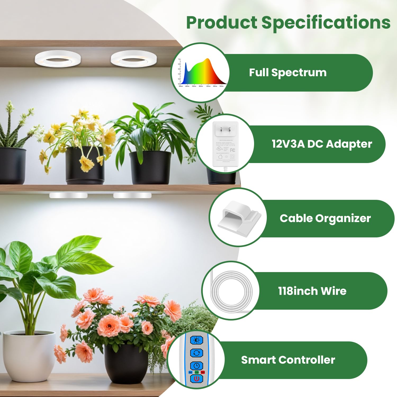 Kullsinss plant light under-cabinet fit powering small space greens