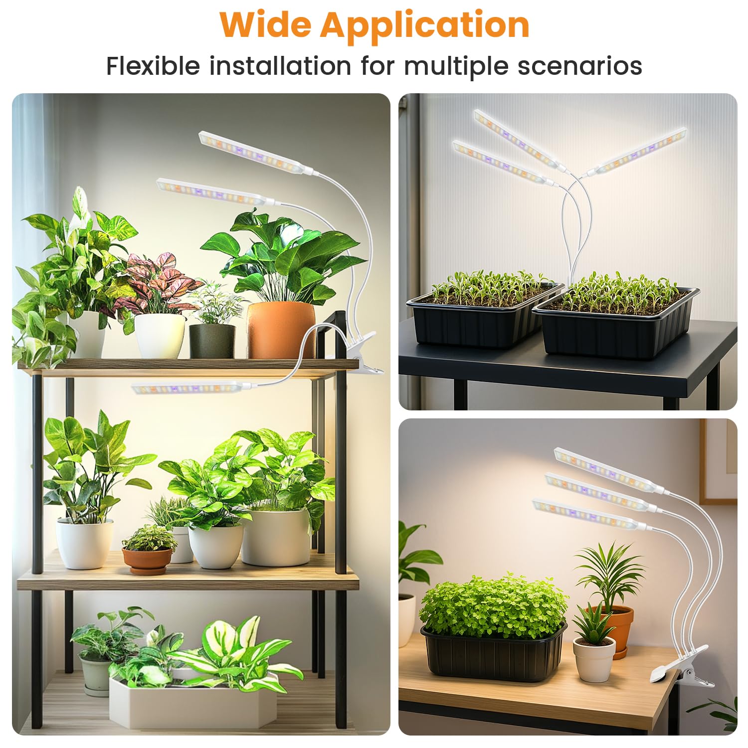 Kullsinss White Grow Light sleek white tube design fits modern spaces