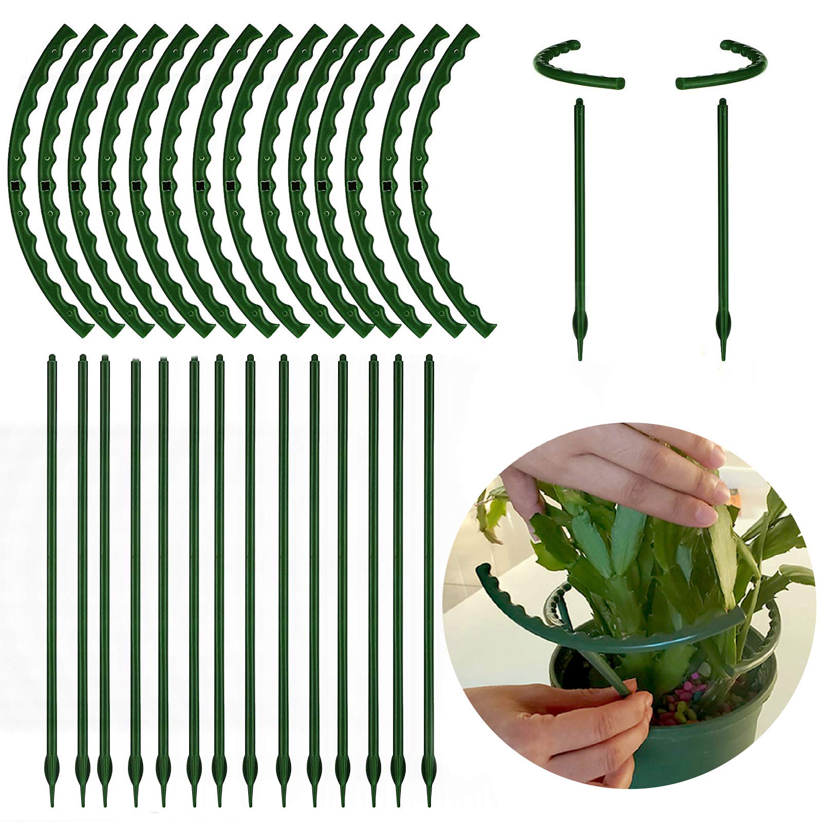 Kulusion small-pot solution helps keep hydrangea or tomato plants steady.