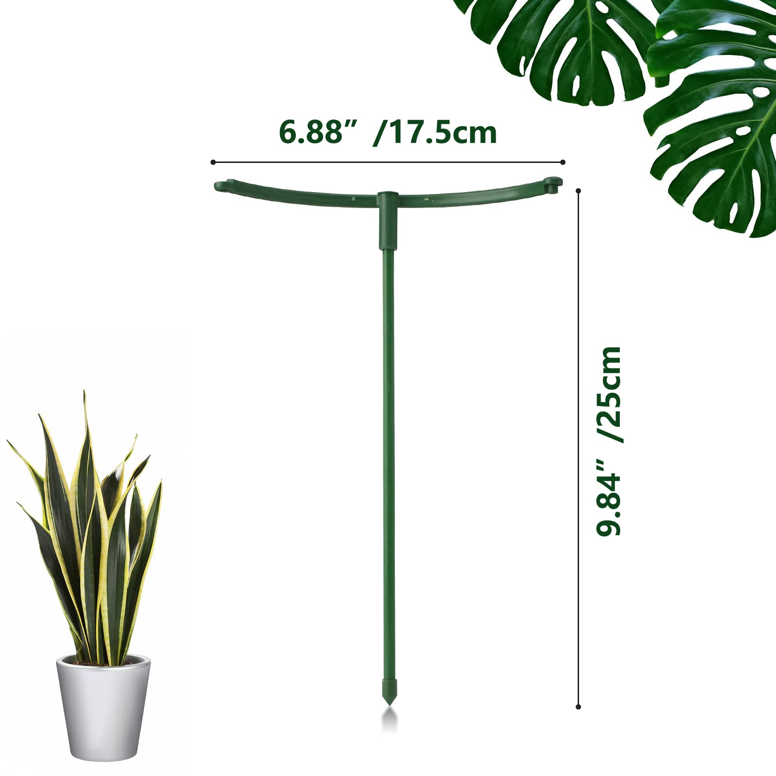 The kulusion stackable 3-tier garden support forms a customizable frame for climbing plants.