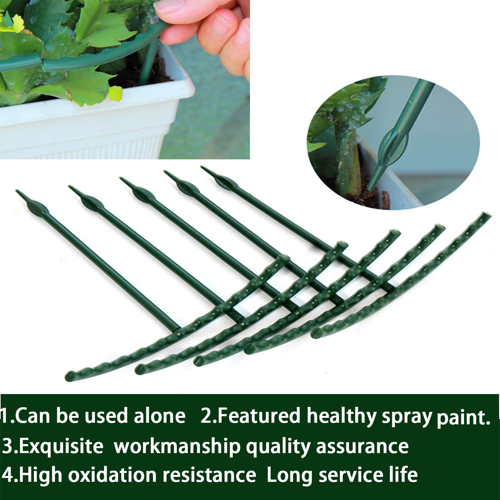 Kulusion weather-resistant stake offers reusable garden support across seasons.
