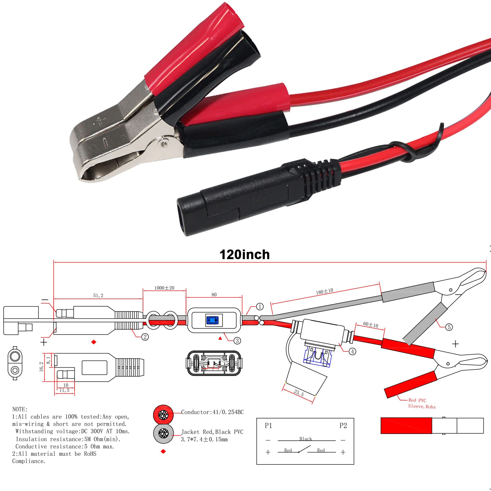 KUNCAN waterproof on/off switch shows rugged outdoor-grade control.