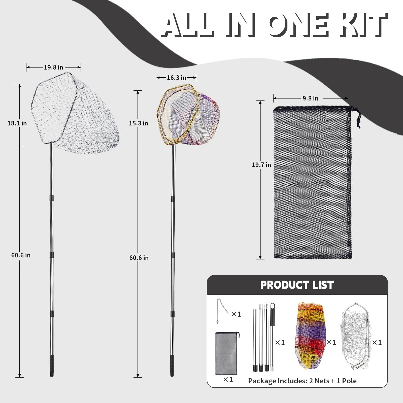 KUNELL PAPO foldable frame enables quick packing after use.