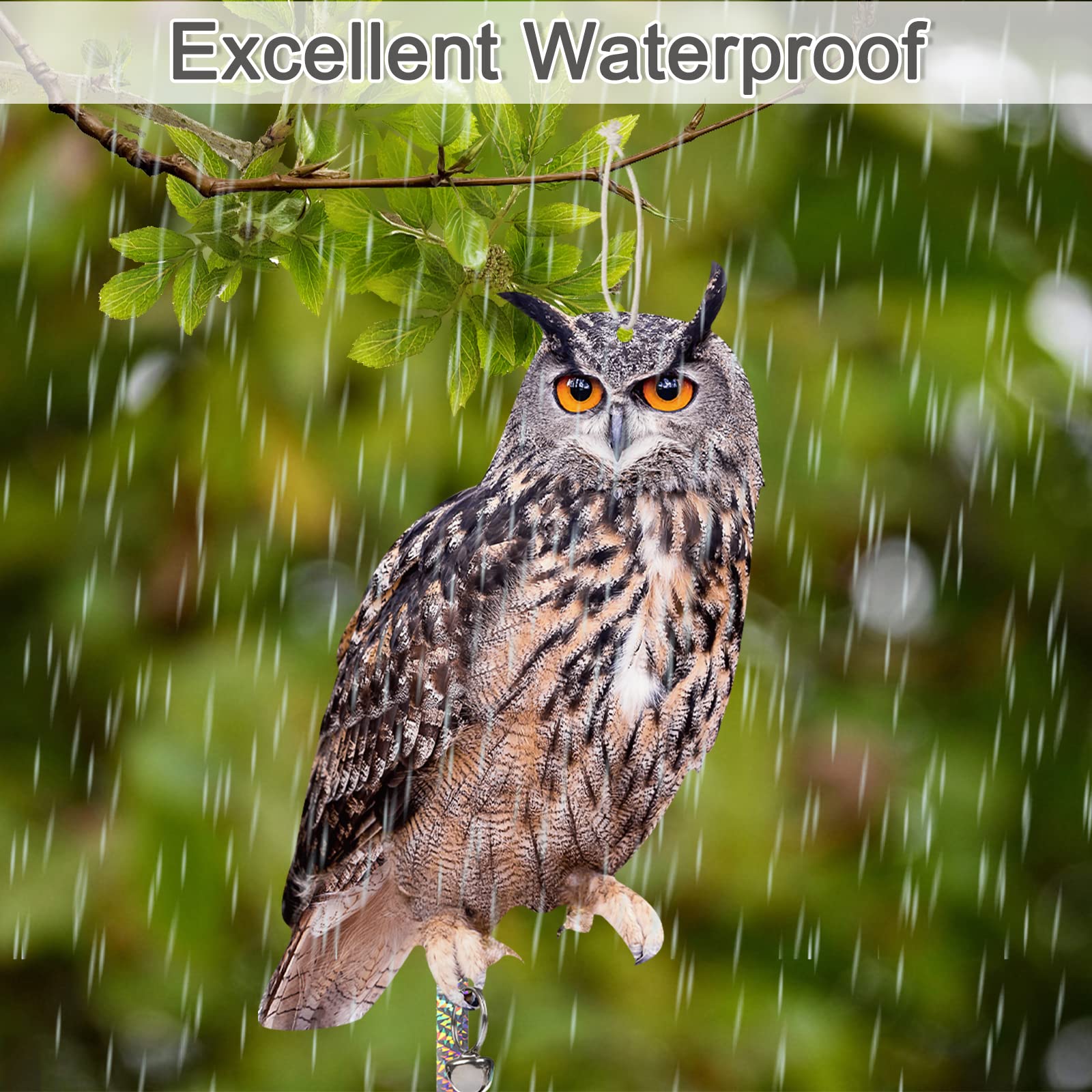 Kungfu Mall durable PP material owl for outdoors weather resistance.