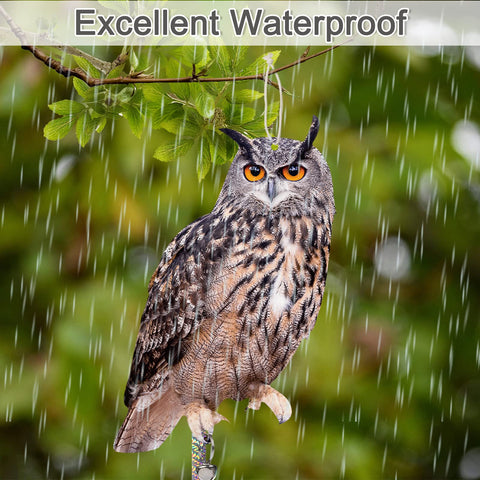 Kungfu Mall durable PP material owl for outdoors weather resistance.