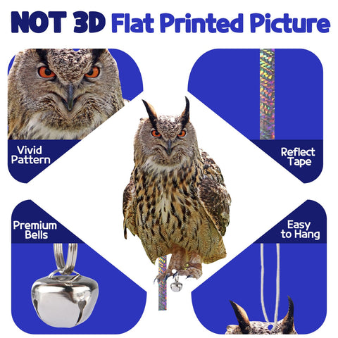 Kungfu Mall owl on tree placement offers versatile garden protection.