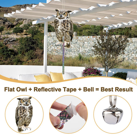Easy installation on trees, windows, or eaves with included rope