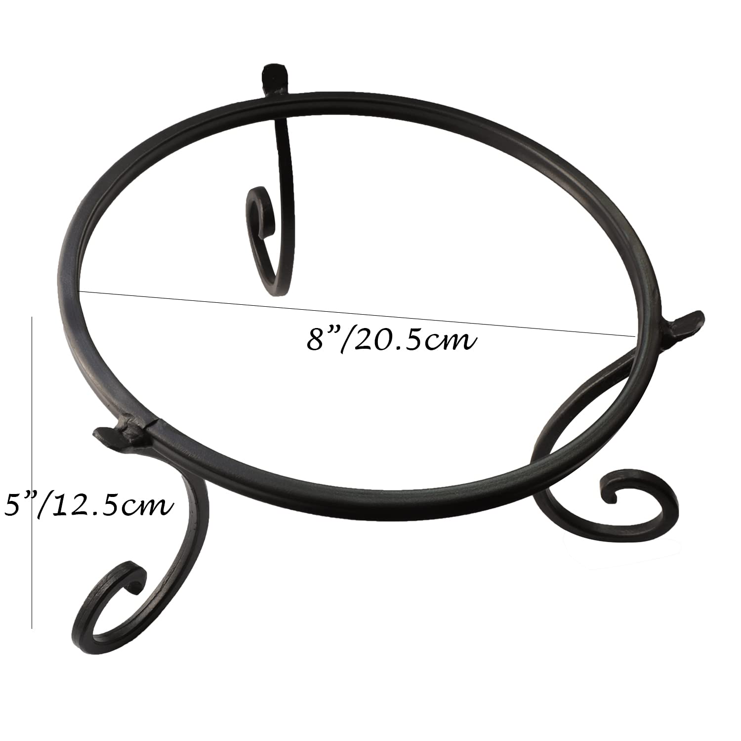 Sturdy iron gazing ball stand by Kunjocy supporting a ball on a stable base
