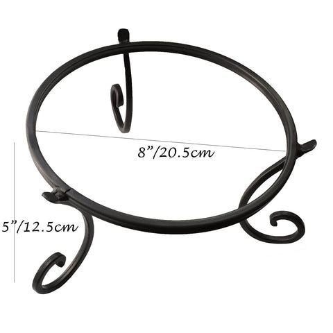 Sturdy iron gazing ball stand by Kunjocy supporting a ball on a stable base