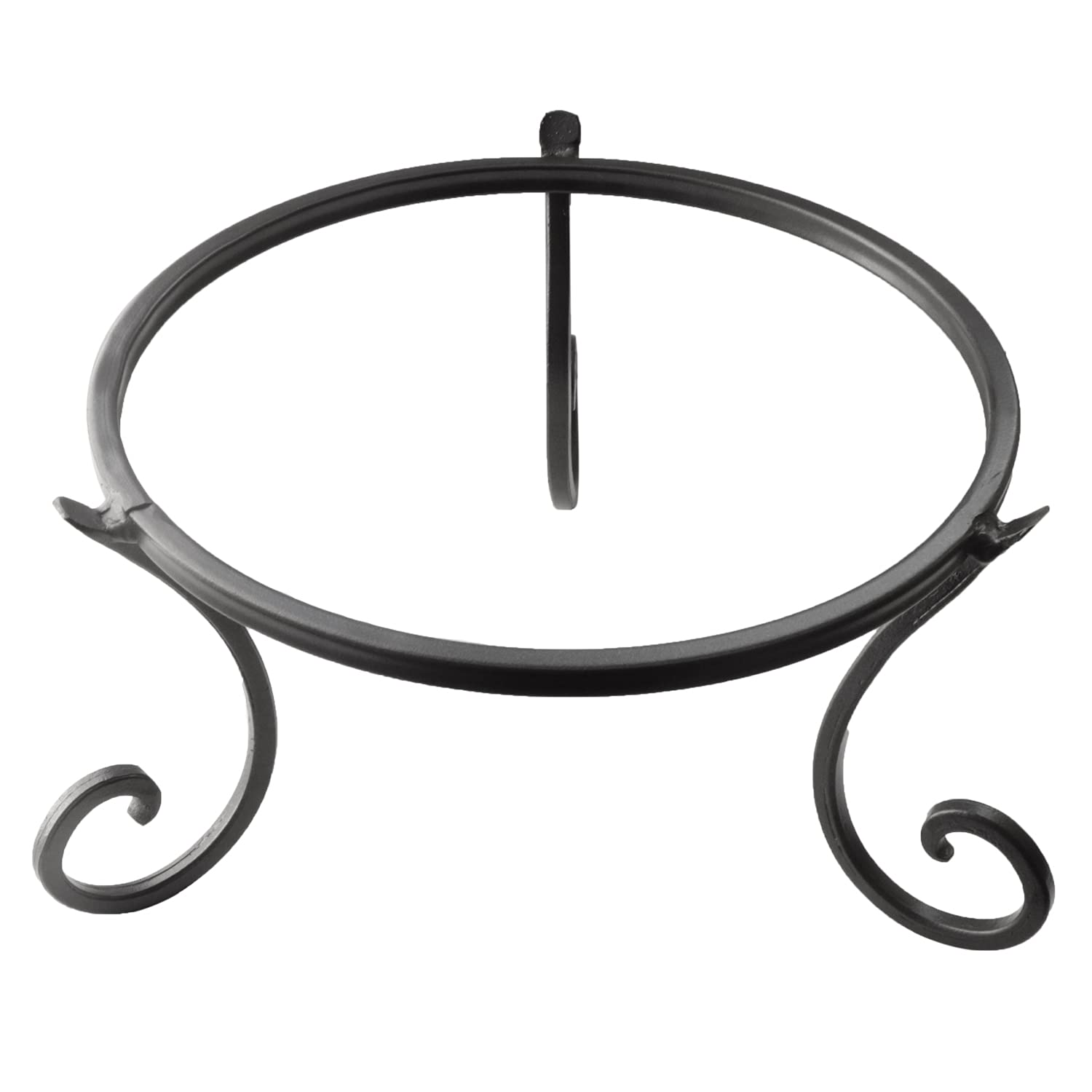 Kunjocy metal gazing ball stand displaying a 10–12 inch globe outdoors with weather-ready durability
