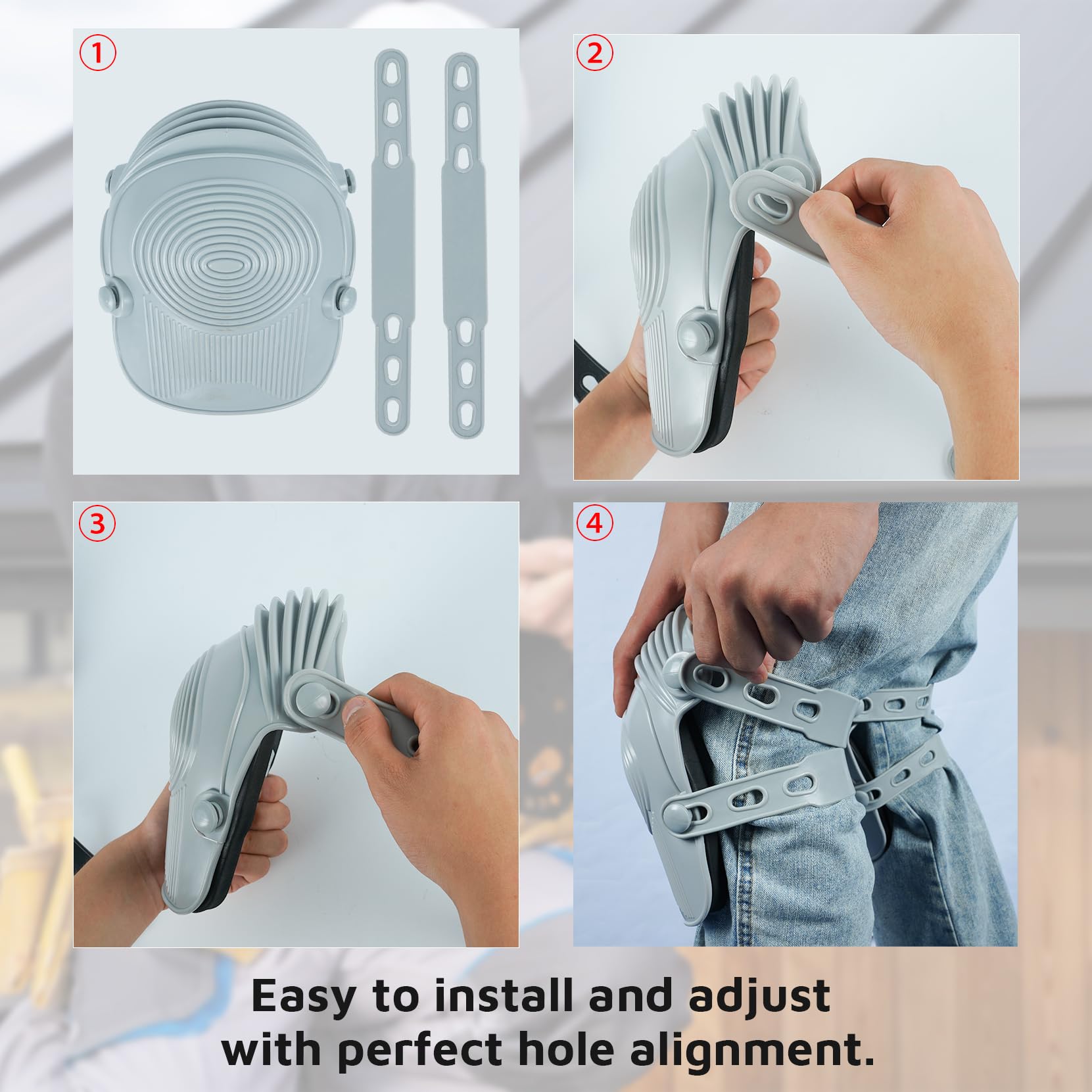 KUNN elastic rubber straps offer comfortable, flexible wear during tasks.