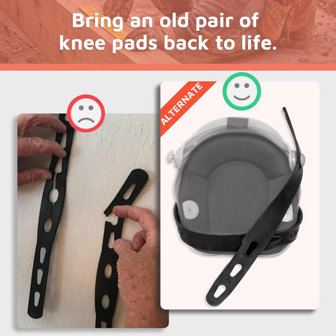 KUNN soft, flexible rubber straps minimize chafing during long tasks.