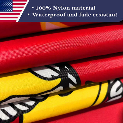 KUOKIP USMC flag nylon texture close-up demonstrates weather resistance