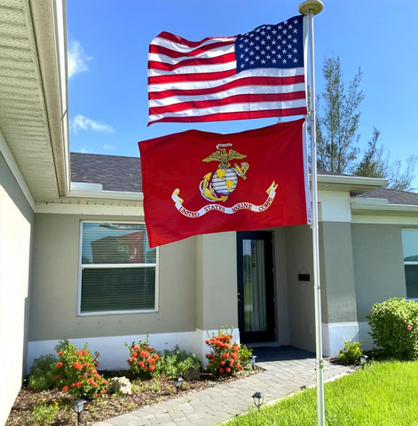 KUOKIP USMC flag back pattern visible from both sides