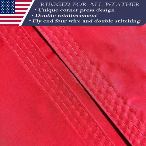 Weather-resistant nylon material in KUOKIP USMC flag for secure use